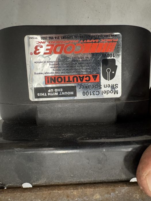 Glośnik do modulatora sygnałów CODE 3 100W