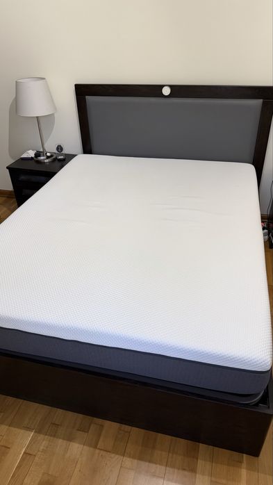 Cama de Casal Completa 150x190 - Madeira maciça + Emma original