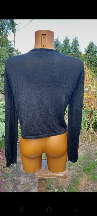 Narzutka damska czarna z ażurami rozmiar 42/44 firma PRIMARK