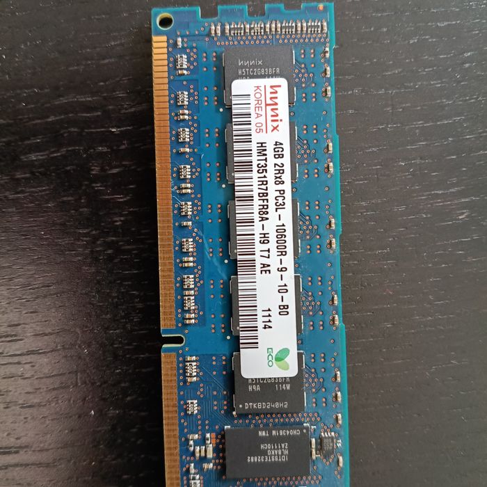 Pamięć RAM Serwerowa DDR3L 32GB [8x4GB]  DIMM ECC  SK Hynix 1333Mhz