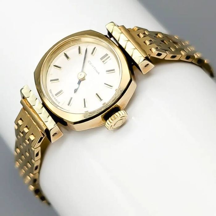 Relógio Certina em ouro Damur 14 quilates 23.03 gramas 17cm