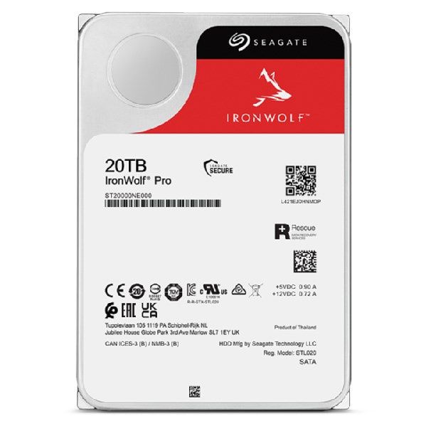 Dysk Twardy Seagate 20Tb Sata Iii 3,5" Uszkodzony