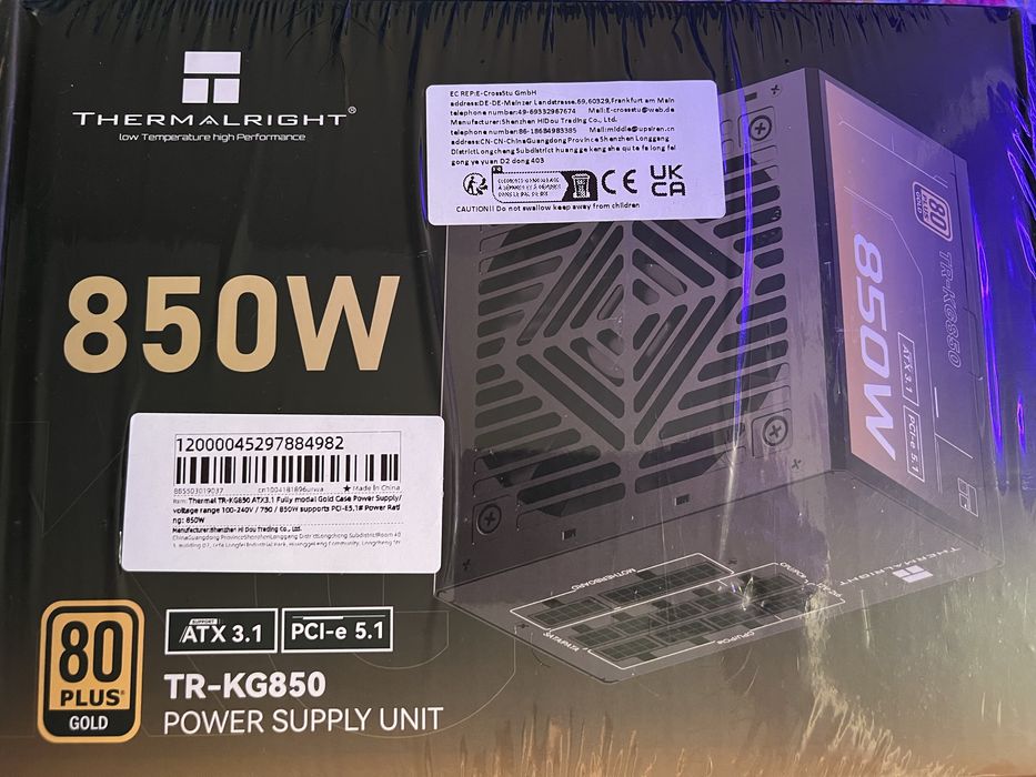 Блок живлення 850w Termalright Gold сертифікат
