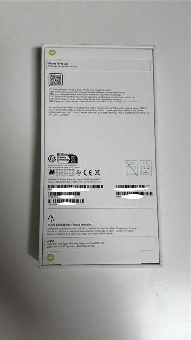 Iphone 18 Pro Max 256GB Black