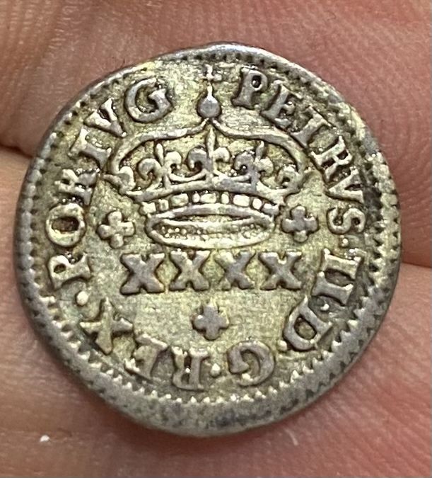 Coin 1/2 Tostao 50 Reis D PEDRO II