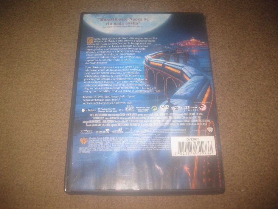 DVD "Polar Express" com Tom Hanks