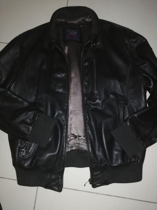 Blusão em pele genuína Paul&Shark T-XL