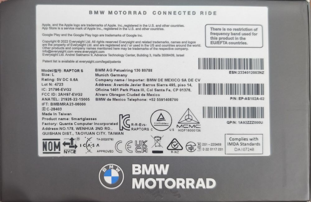 Óculos BMW Connect Ride