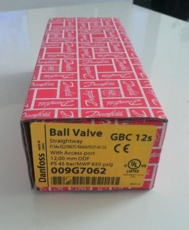 Zawór kulowy odcinajacy miedziany DANFOSS Ball Valve GBC 6mm i 12mm