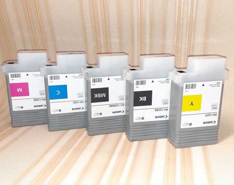 Чернила Barva Canon PFI-120 С120-899 Black 1 л, картриджи для плоттера