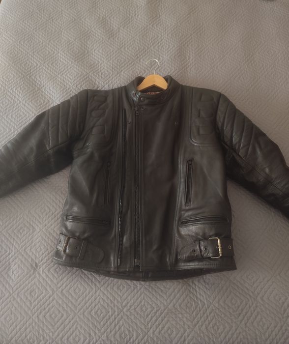 Casaco Couro Biker Preto