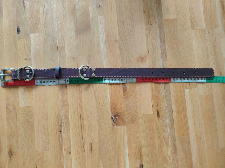 Obroża dla psa, skórzana 62 cm długości