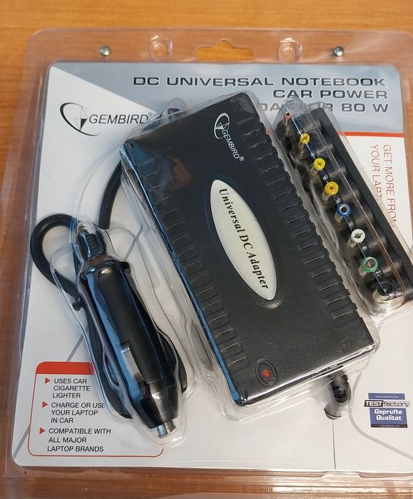 NOWY_samochodowy zasilacz ładowarka do laptopa 80W