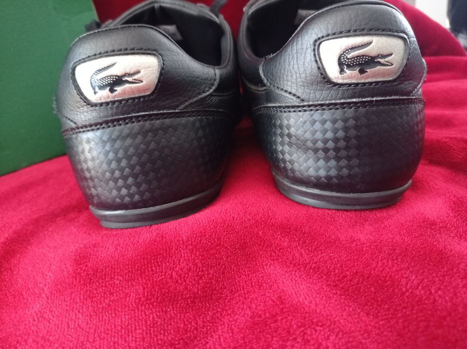 Buty Lacoste Chaymon czarne rozmiar 44 super skórzane męskie j nowe 28