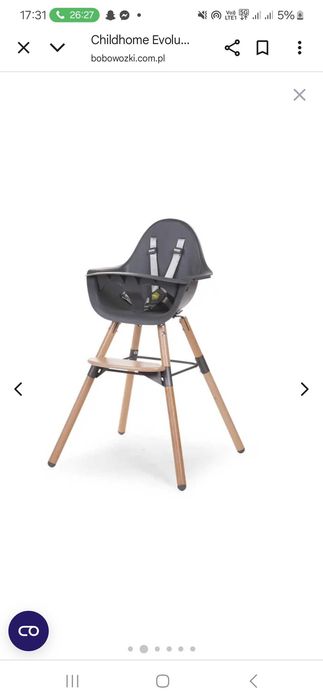 Krzesełko do karmienia evolu