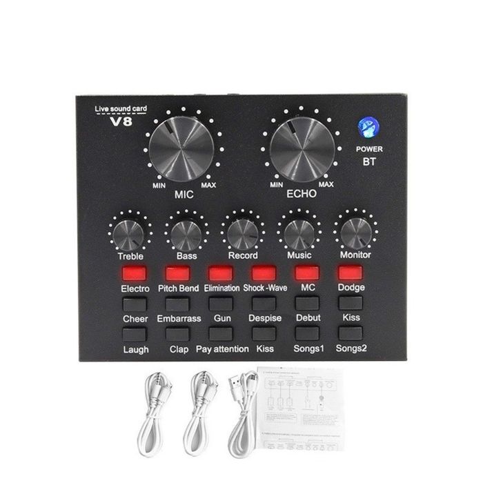 Живая звуковая карта V8. Для певцов, блогеров, стримеров