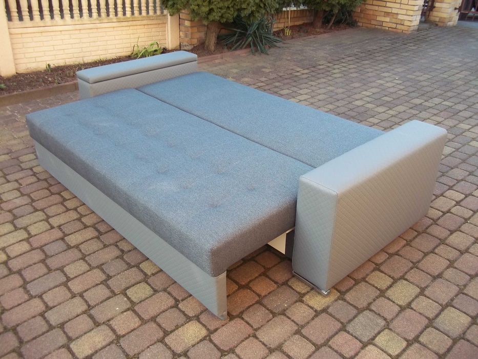 Kanapa/sofa-150 cm szerokie spanie/sprężyny bonell/pojemnik-producent