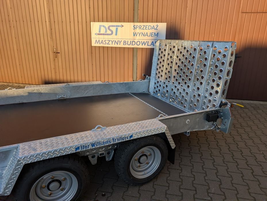 Wynajem przyczep przyczepki pod koparkę, walec, podnośnik