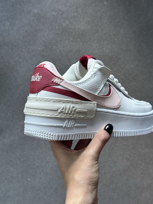 Нові кросівки Nike Air Force 1 Shadow Phantom, натуральна шкіра, ТОП якість, розміри 36-39