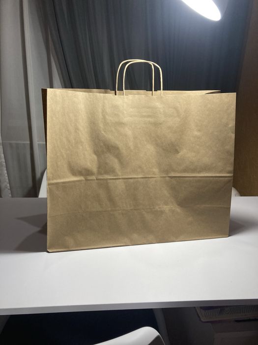 Крафтовые пакеты с ручкой