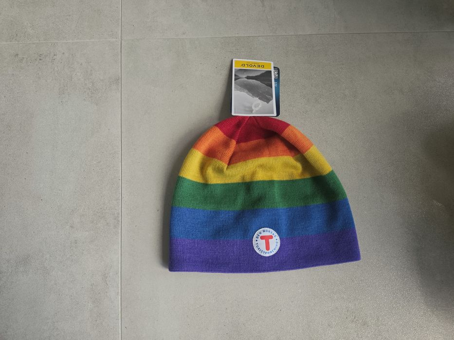 Czapka wełniana termiczna Devold Rainbow 100% wool #merinowool