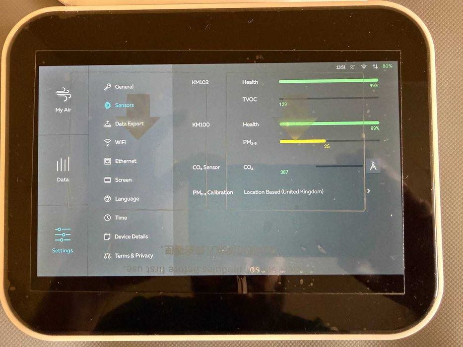 Професійний датчик повітря Kaiterra SE-100 (CO2, PM2.5, VOC)
