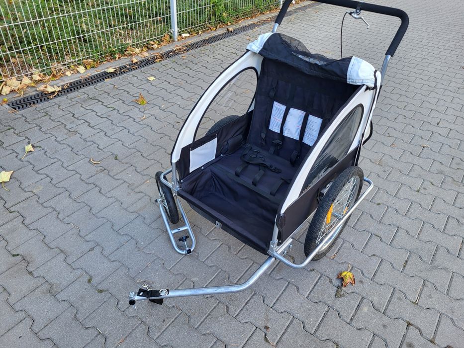 Przyczepka rowerowa dla dzieci 2w1 – 2-osobowa
