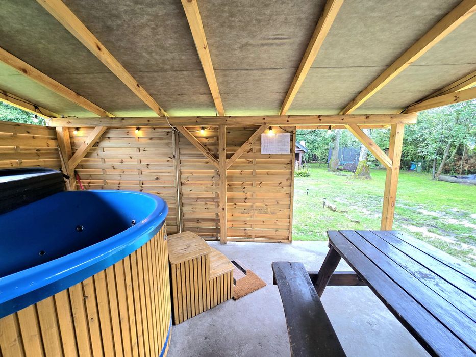 Domki nad rzeką balia jacuzzi Jura krakowsko-częstochowska