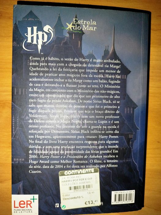 Livro Harry Poter e o Prisoneiro Azbazan