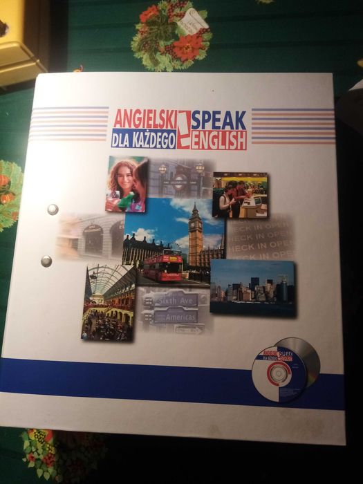Zestaw do nauki angielskiego z płytami.