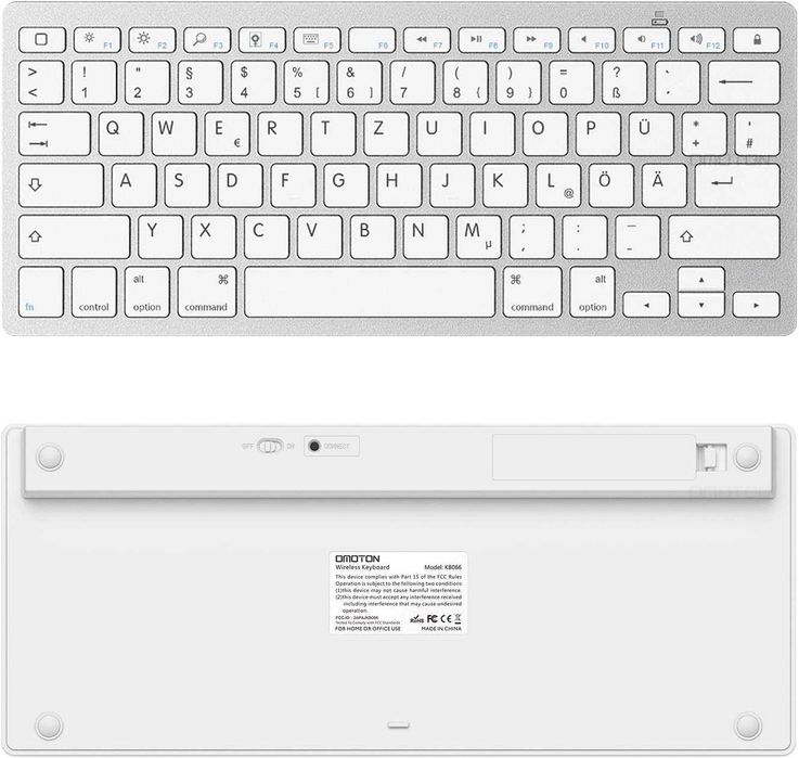 Omoton KB066 bezprzewodowa Klawiatura Bluetooth Macbook PC laptop