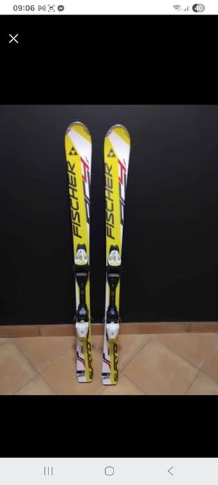 Narty Fischer RC4 Superior Junior. Wiązania Fischer. 130 cm