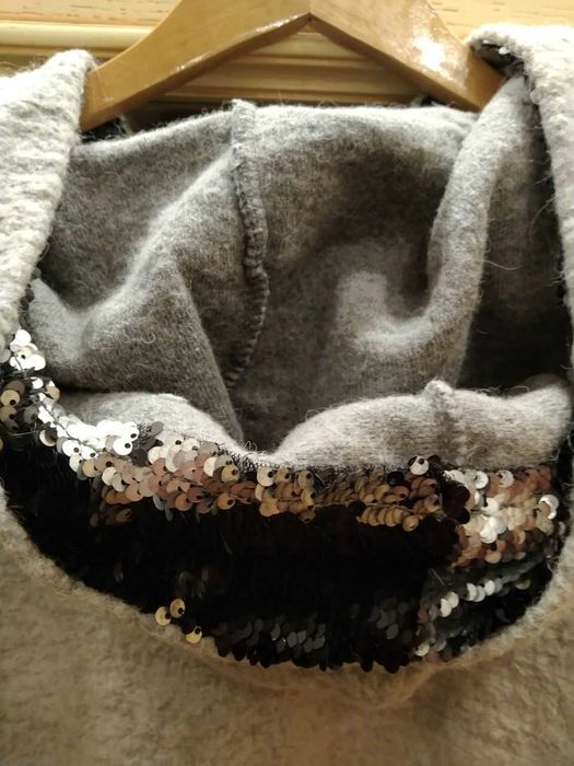 Италия. кардиган. худи. пальто с капюшоном оверсайз