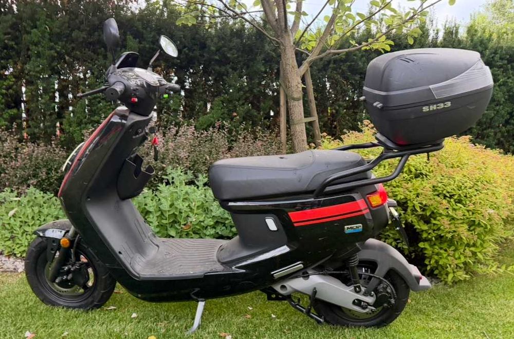 Motorower elektryczny NIU M+ 2020 Tylko 102 km  przebiegu idealny dla wędkarza/nastolatka | AM/B