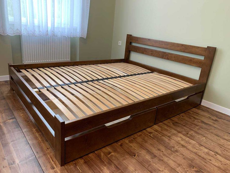 Деревяне двоспальне ліжко яке Ви так довго шукали)) Кровать 160х200