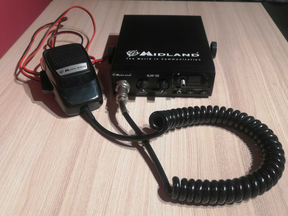 CB radio Midland Alan 102, Radiotelefon CB+antena magnesowa Hustler-1m