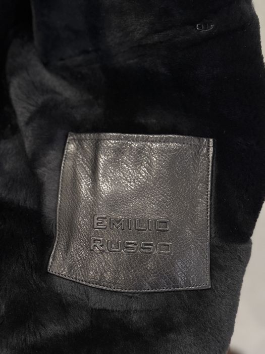 Кожаная куртка на меху Emilio Russo(натуральная кожа)