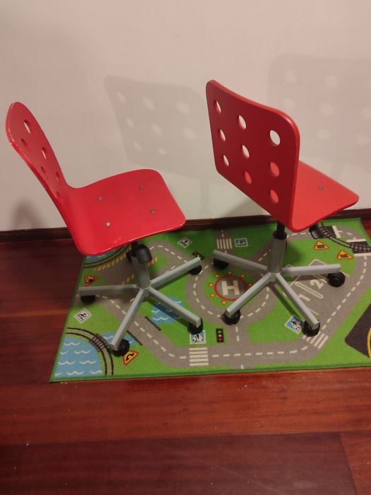 Cadeira Criança Vermelha Ikea