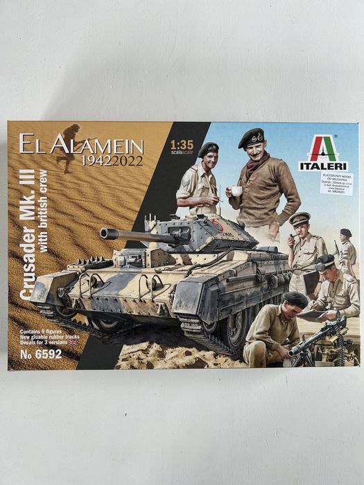 Czołg Crusader Mk.lll El Alamein model Italeri 6592