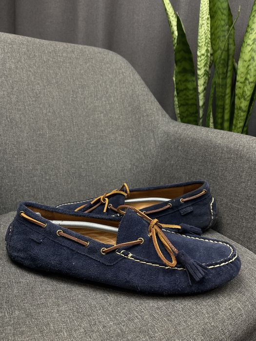 Оригінальні замшеві лофери polo ralph lauren  anders suede loafer