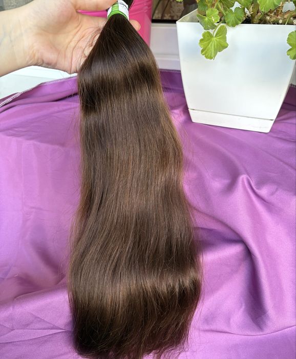 2) wlosy dziewicze 54 cm 95 gr