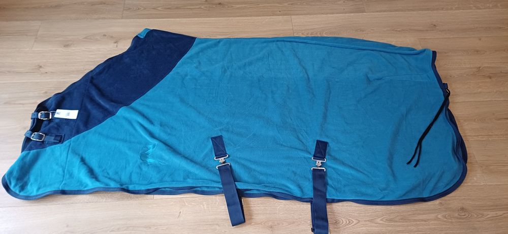 NOWA Derka polarowa HORZE Turin, rozm. 155, niebieska