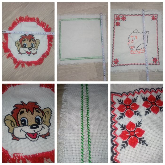 Салфетка вышитая крестом, вышивка