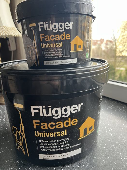 Farba fasadowa / elewacyjna  biala flugger 13 litrow