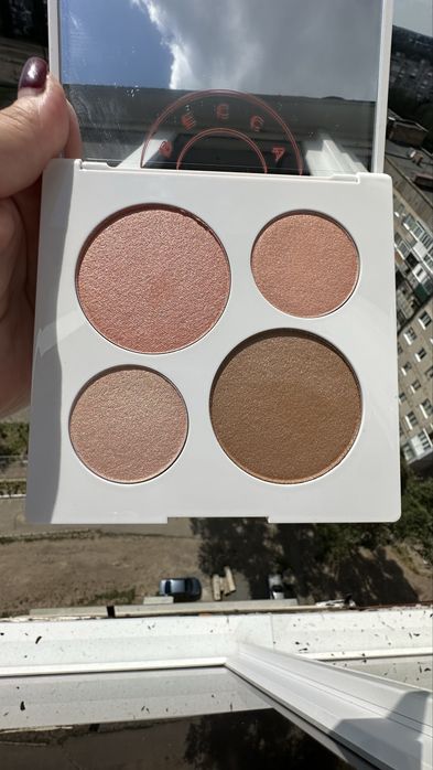 BECCA Sunsetter Face Palette (limited edition) палетка хайлайтерів лімітка