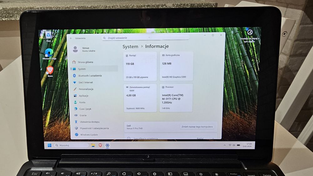 Laptop Tablet 2 w 1  - Dell Venue 11 Pro 7140