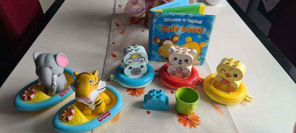 Zestaw do wody lego duplo fisher price książeczka