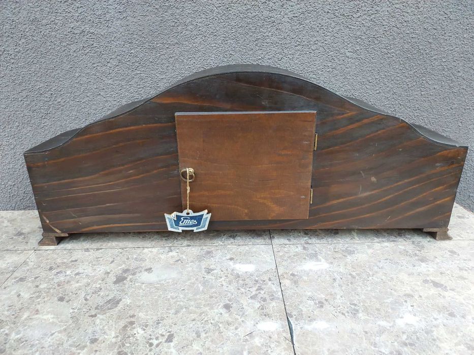 679 Obudowa starego zegara Emes kominkowy bufetowy