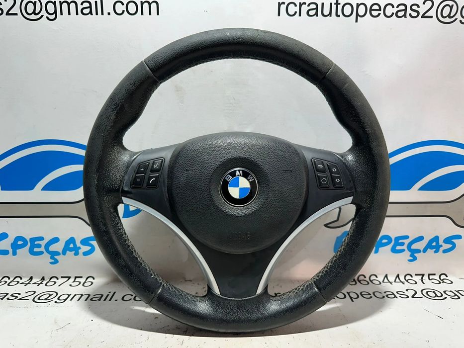 Volante Completo Pele Original Multifunções Comandos BMW Serie 1 3 X1