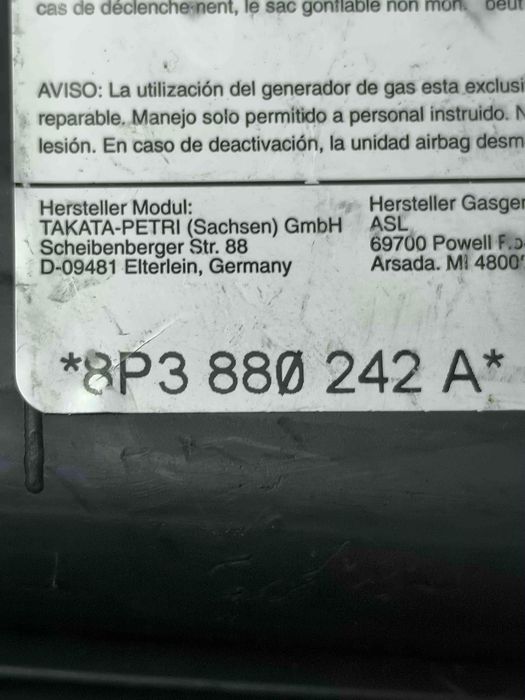 Airbag Banco Direito AUDI A3 Sportback